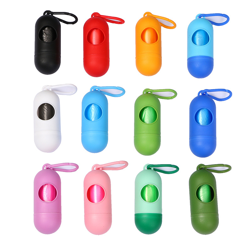 Poop Bag Dispenser - 디펜서 알약 모양 휴대용 반려동물 쓰레기